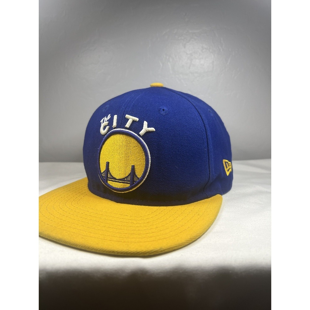 Snap Back Hat Golden State Warriors The City Hardwood Classic New Era 9FIFTY Cap - Picture 12 of 16